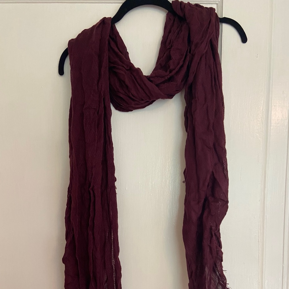 Ann Taylor Wine/Burgundy Scarf